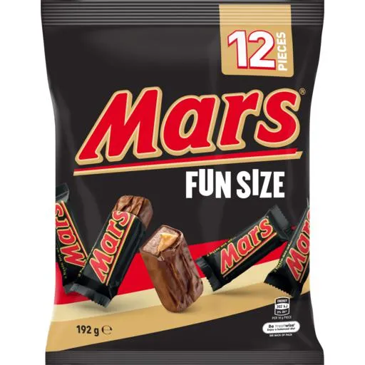 Mars Chocolate Fun Size Bars Share Bag 192g (12 Bars) 192g