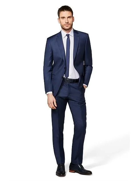 Two Button Single Breasted Text Suit