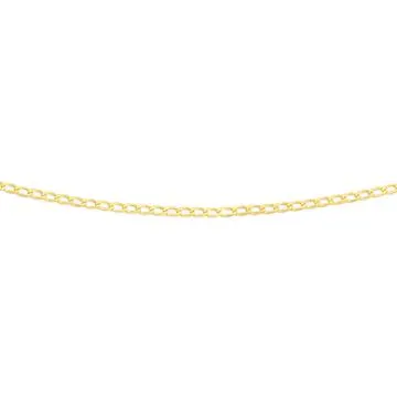 9ct, 55cm Solid Curb Chain