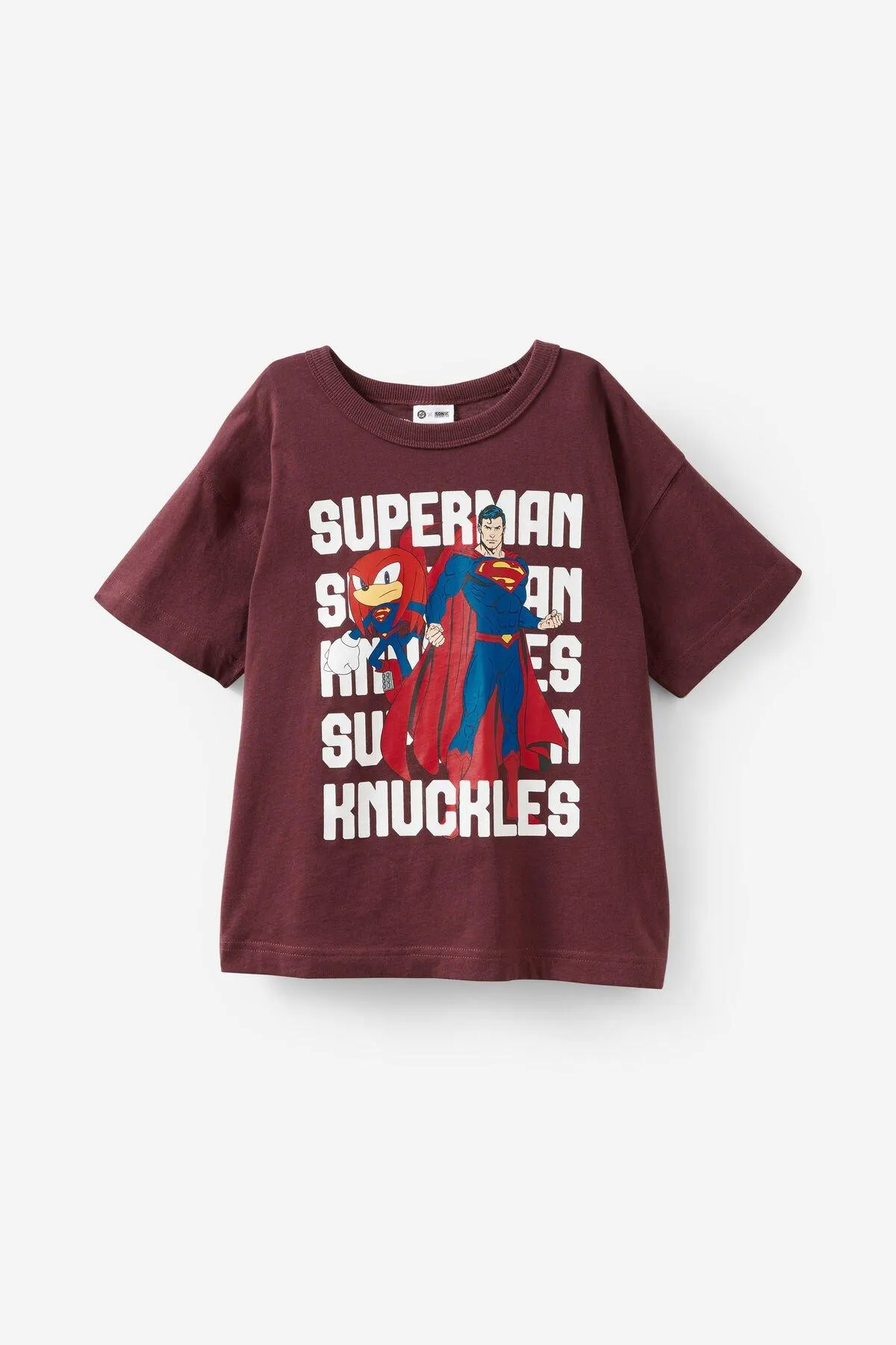Sonic x DC Comics Drop Shoulder Short Sleeve Tee