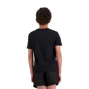 KIDS VAPODRI SHORT SLEEVE TEMPO T-SHIRT IN BLACK