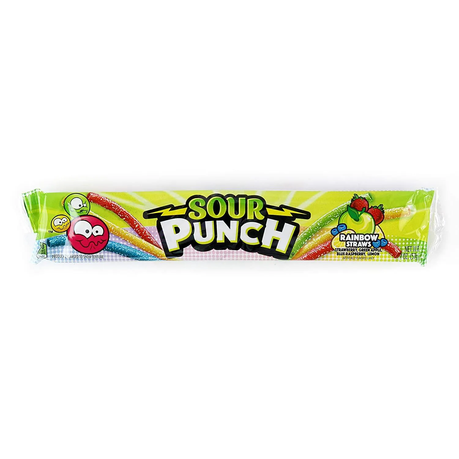 Sour Punch Rainbow Straws 2oz