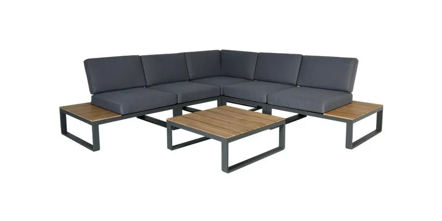 Malta Outdoor Modular 5 Piece Corner Suite