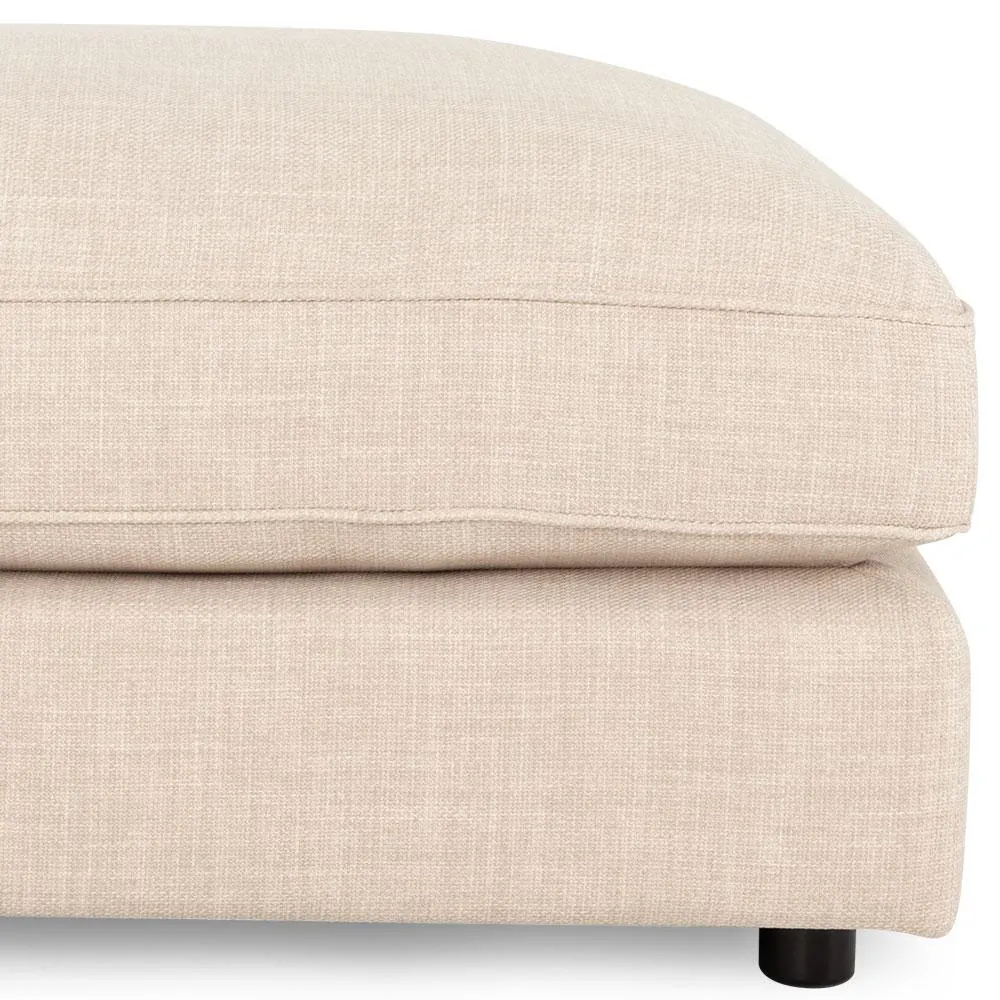 Hampton Oversized Ottoman, Oatmeal