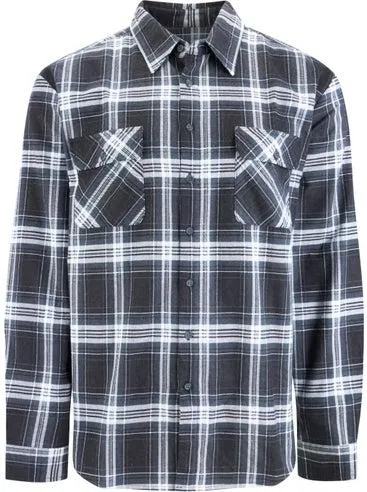 Men's Flannel Shirt in Black