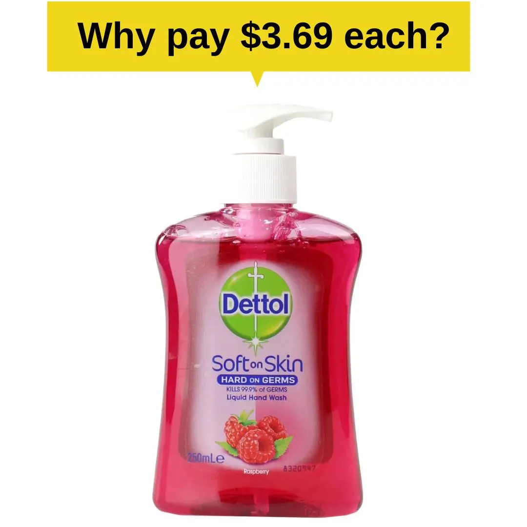 Dettol Soft On Skin Hand Wash Raspberry 250ml