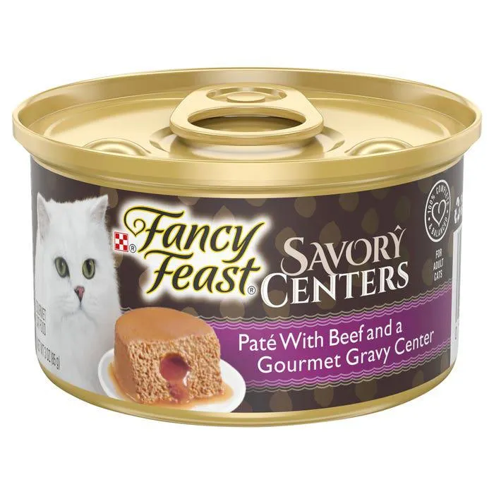 Fancy Feast Savory Centres Beef Pate 85g