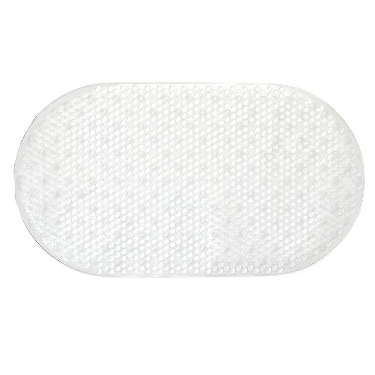 Living & Co Bath Mat PVC Oblong Clear One Size