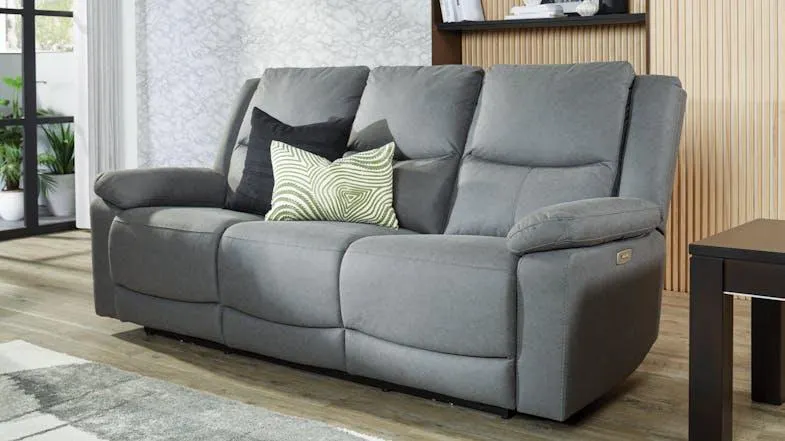 Savoy 3 Seater Fabric Electric Recliner Sofa