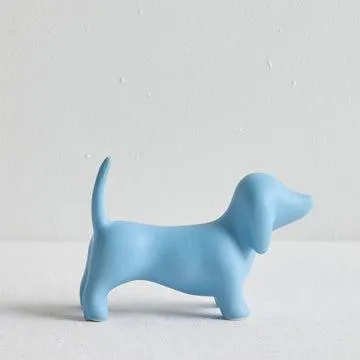 Happy Dog Object - Cornflower