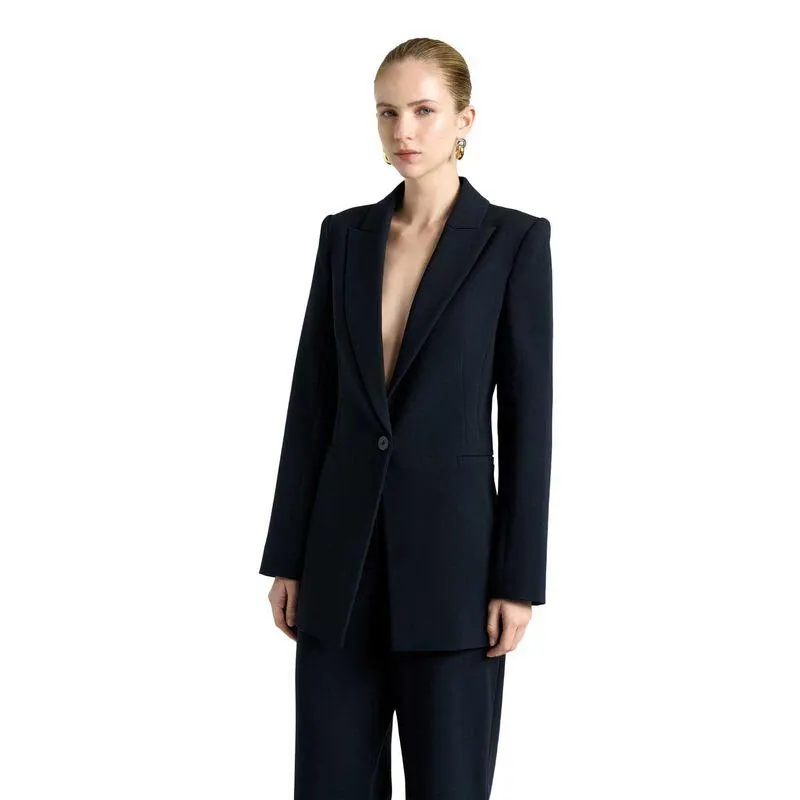 Cue Stretch Suiting Longline Blazer