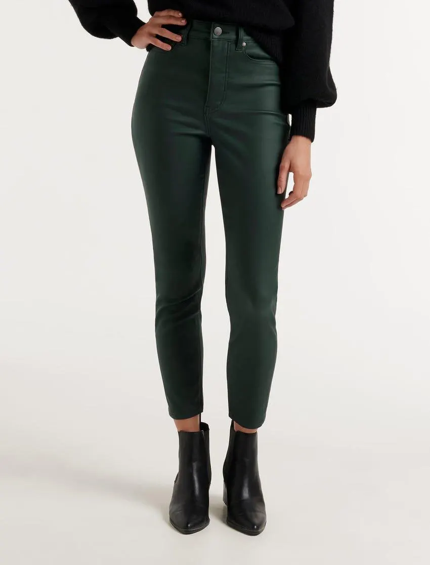 Bella Cropped High-Rise Sculpting Jeans