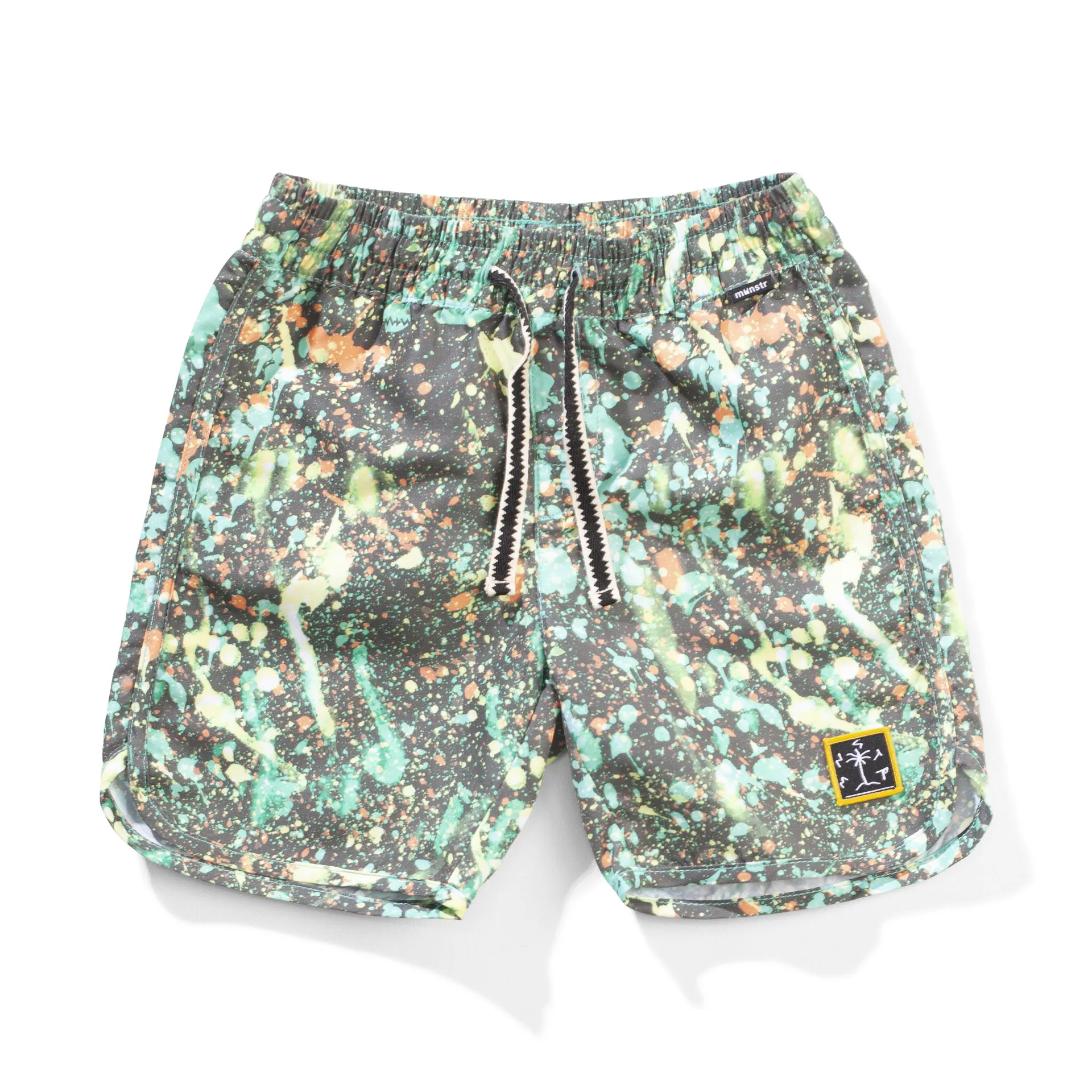 MUNSTER Crazy Kid Board Shorts Olivine Splatter