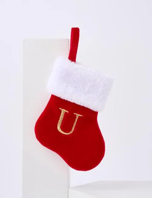 Christmas Shop Mini Stocking Alphabet U