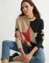 Katies Long Sleeve Fluffy Novelty Design Crew Neck Jumper