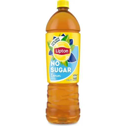 Lipton Ice Tea No Sugar Lemon Tea Iced Tea Bottle