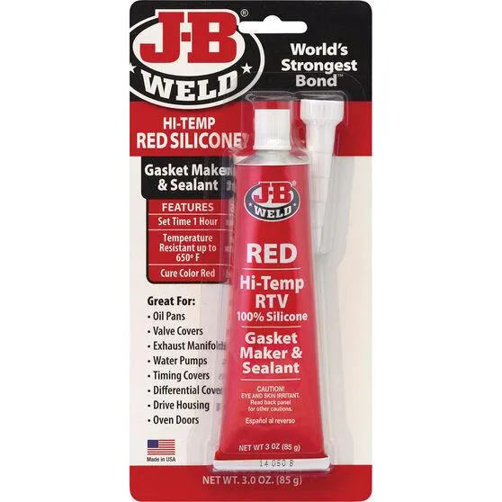 JB Weld Red Hi-Temp RTV Gasket Maker and Sealant 85g