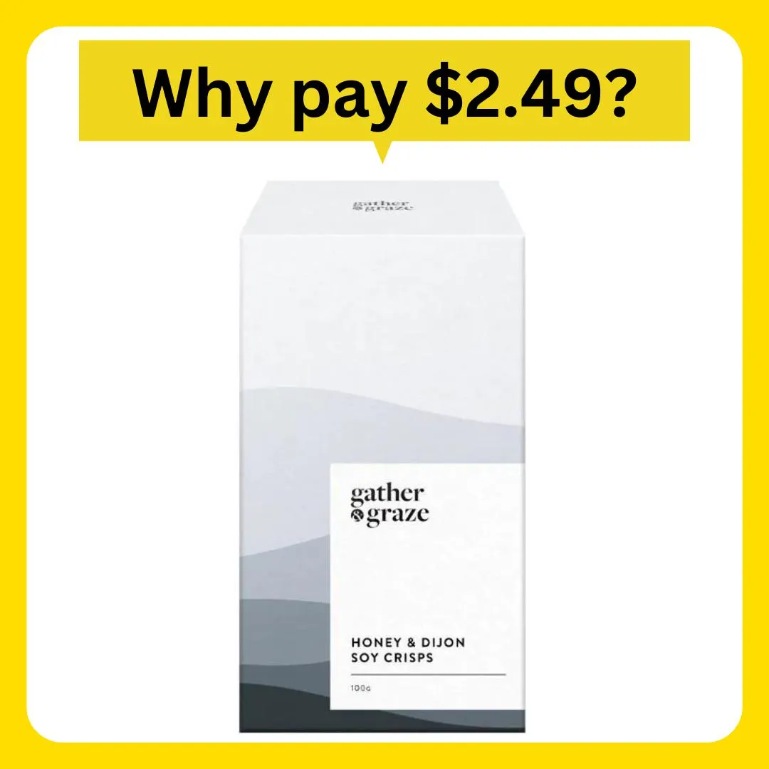 Gather & Graze Honey Dijon Soy Crisps 100g