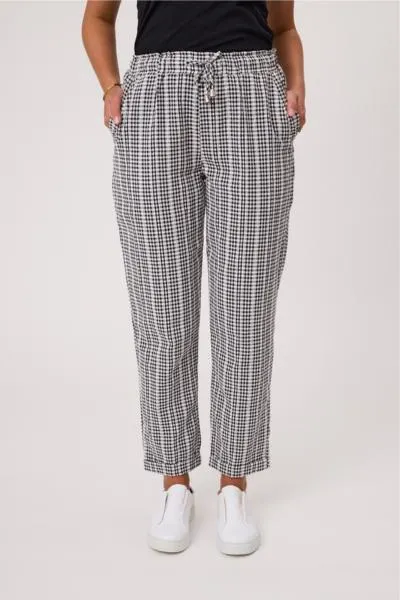 Siena Check Pant Blk/Wht