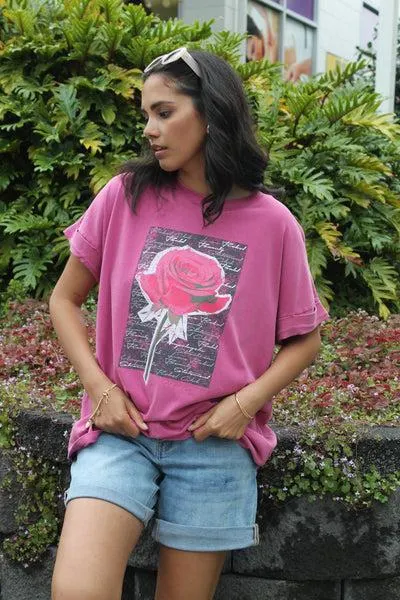Rebel Club Rose Beauty Capsleeve Tee ...