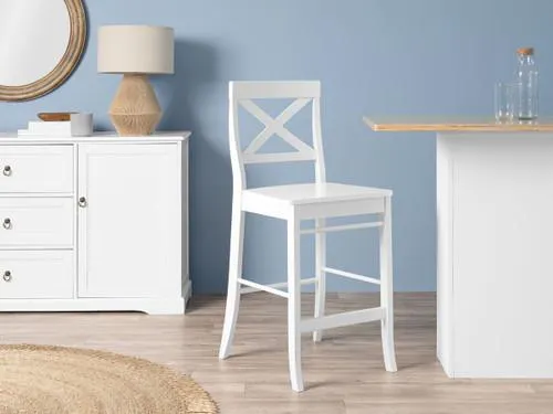 Hamptons Bar Stool - White