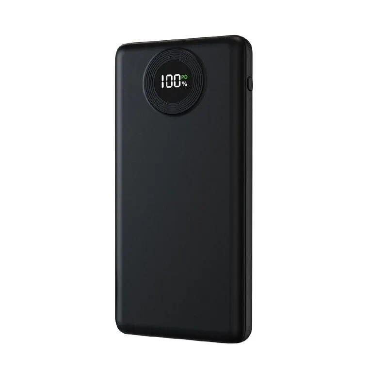 Laser 10K Powerbank with Battery Display - Black