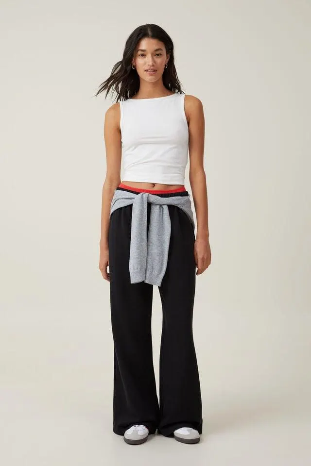 Classic Fleece Wide Leg Sweatpant