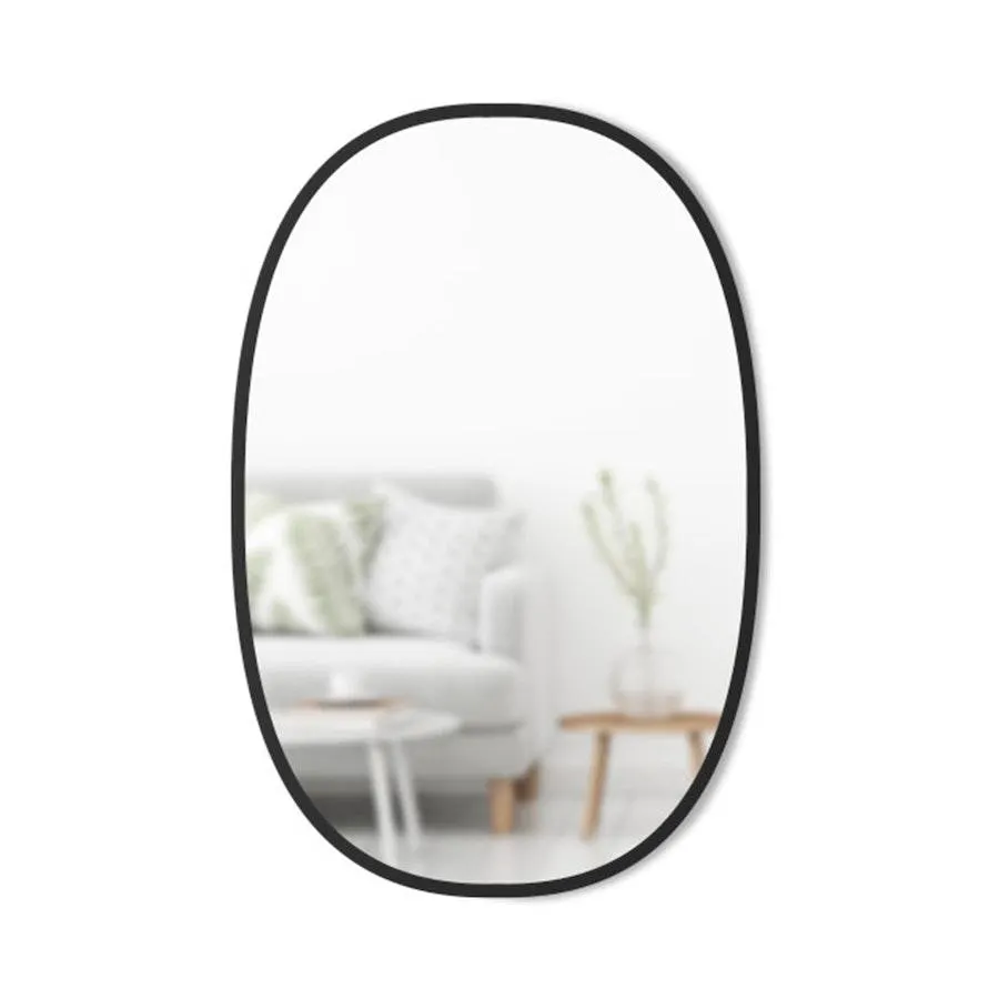 Umbra Hub Oval Wall Mirror (91.4cm x 61cm) Black