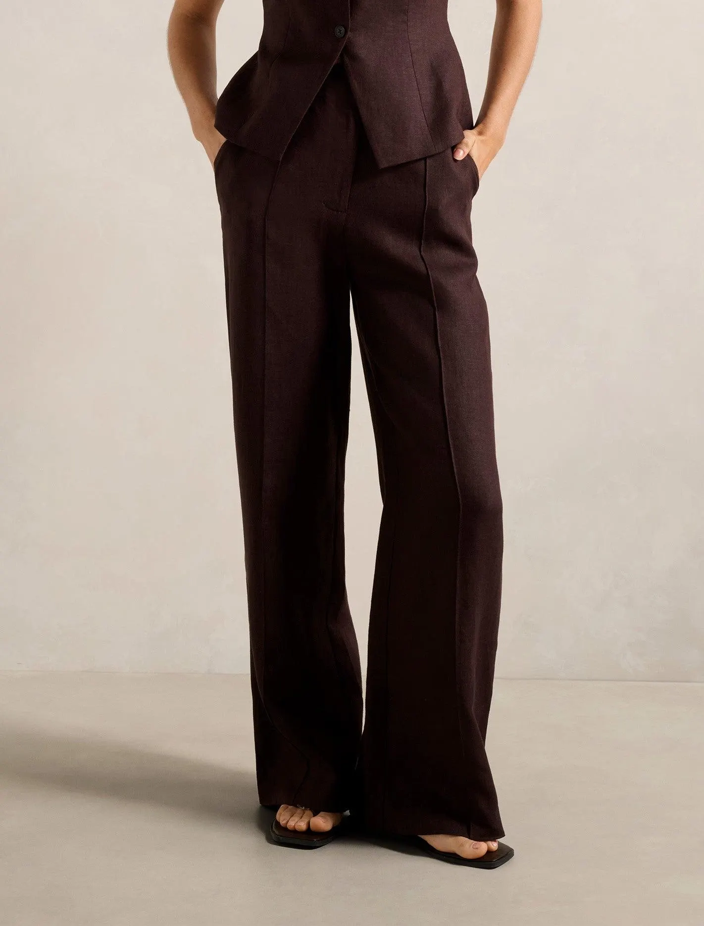 Posey Linen Wide Leg Pant