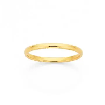 9ct, 1.5mm Plain Wedding Band
