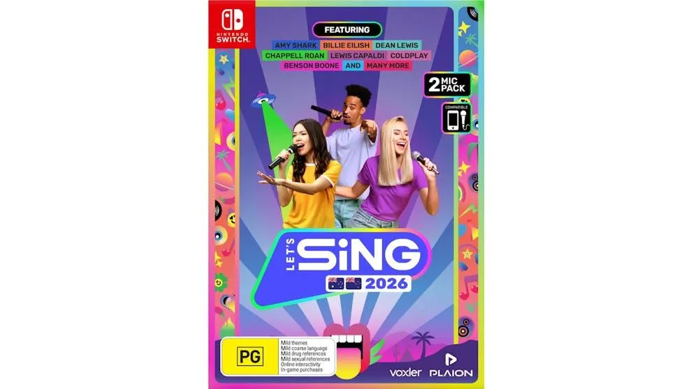 Let's Sing 2026 2-Microphone Bundle - Nintendo Switch