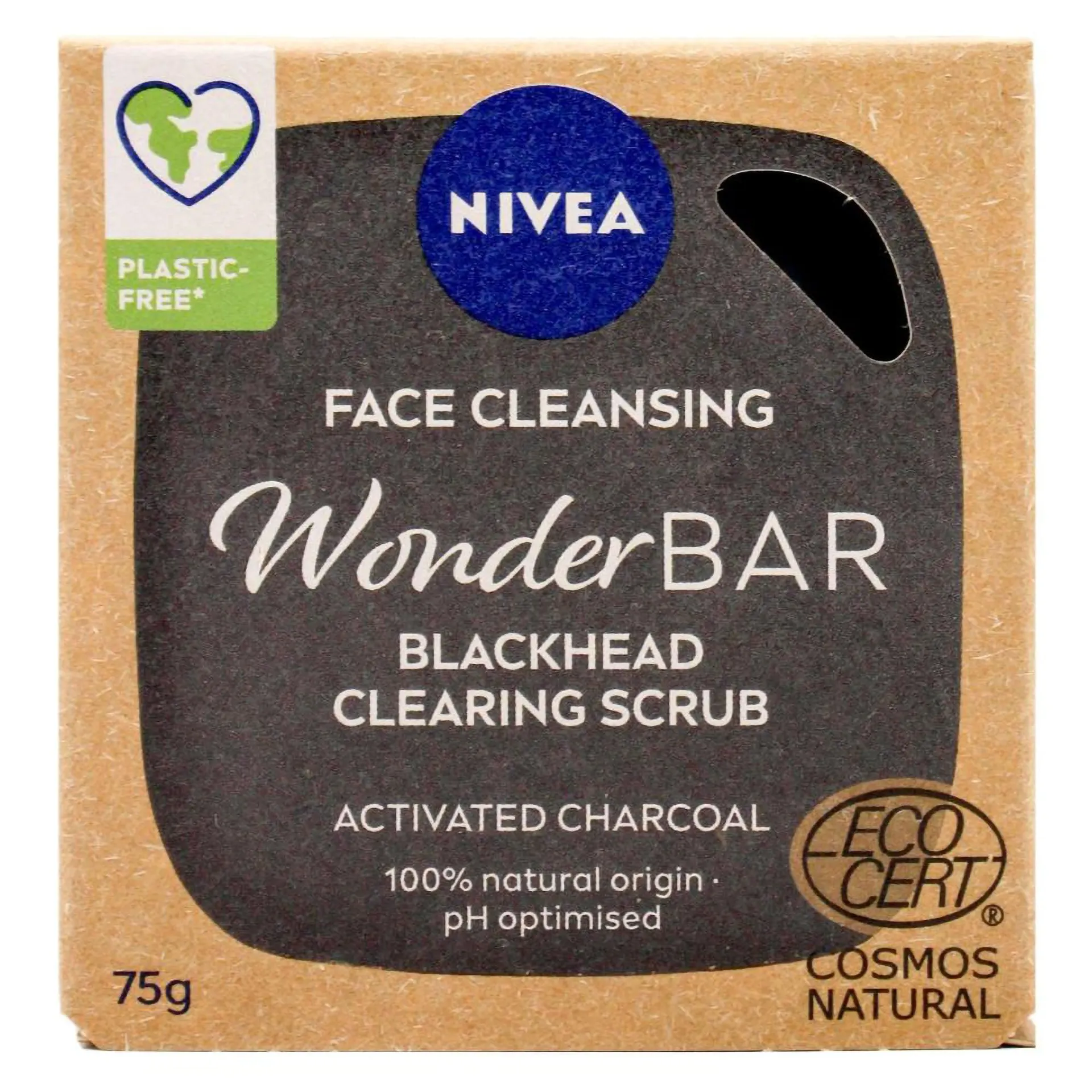 Nivea Face Cleansing Wonder Bar Blackhead Clearing Scrub 75g