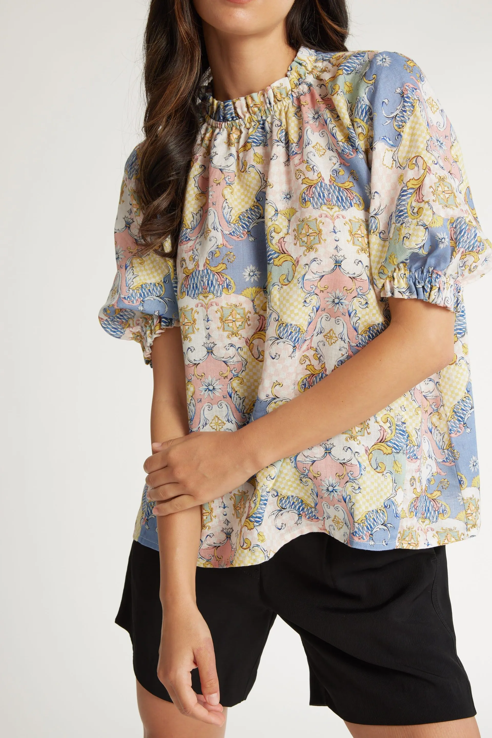 Milly Frill Neck Blouse
