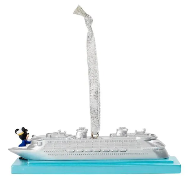 Disney Cruise Line 25th Anniversary Captain Mickey Ornament, Shimmering Seas Collection