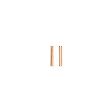 9ct Rose Gold, Bar Stud Earrings