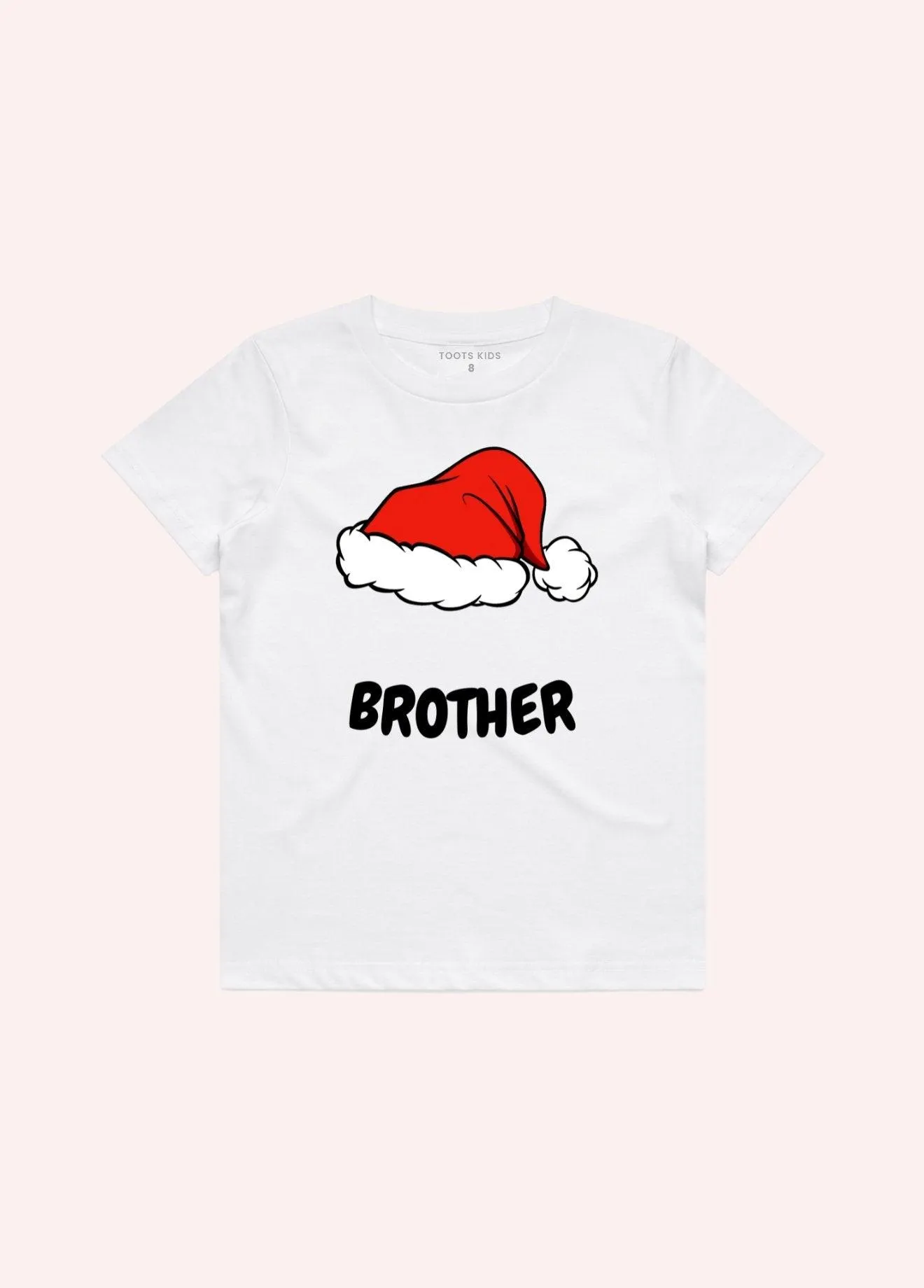 BROTHER CHRISTMAS HAT KIDS T-SHIRT