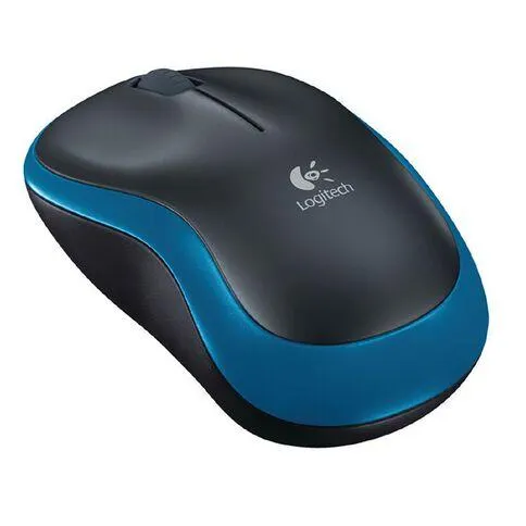Logitech M185 Wireless Mouse Blue Mid