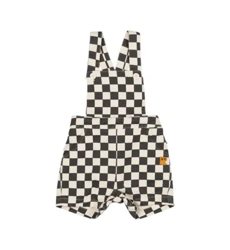 Rock Your Baby Charcoal Check Romper