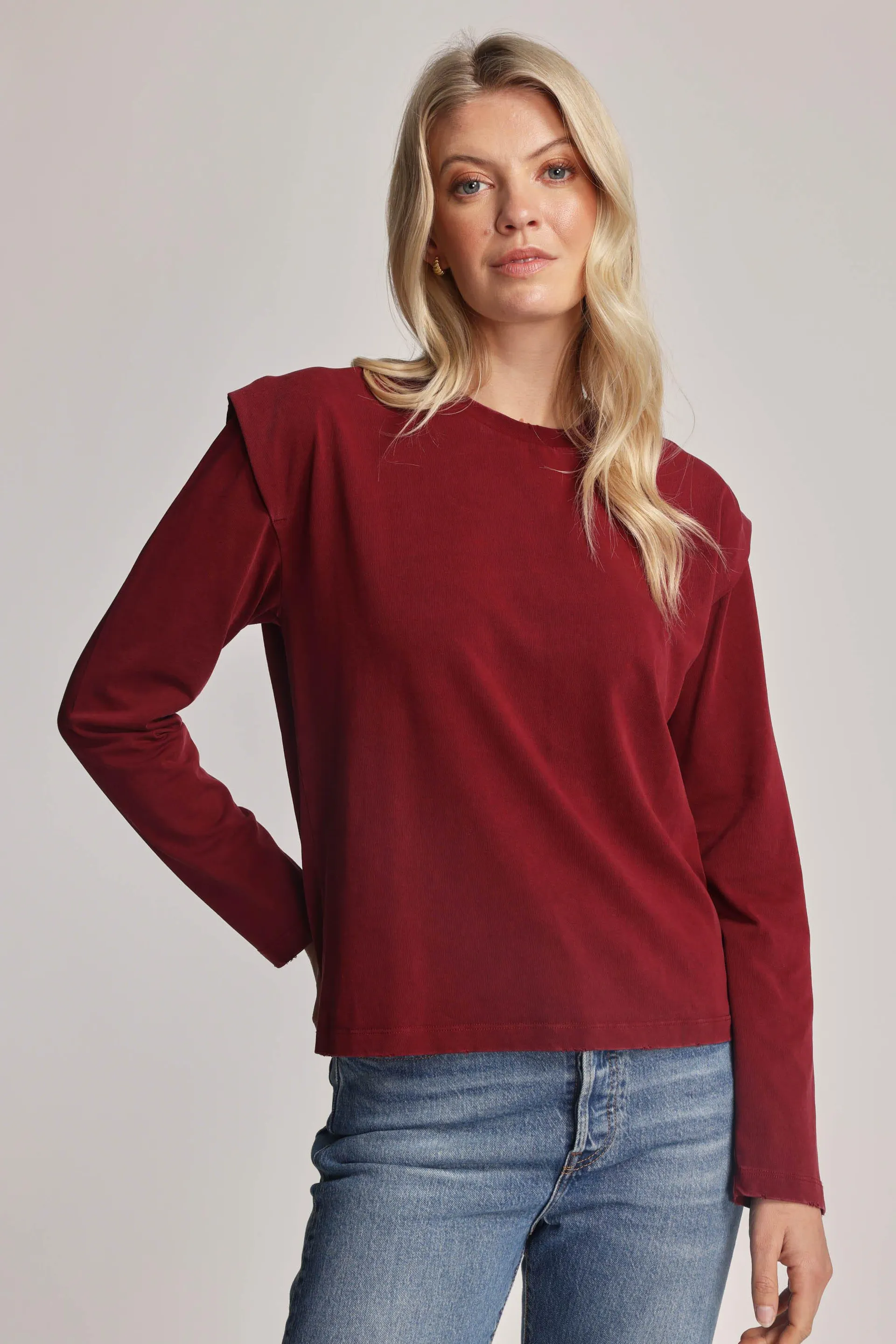 Bree Organic/Pima Cotton Long Sleeve Top