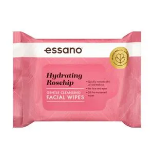 Essano Hydrating Rosehip Facial wipes 20 pack