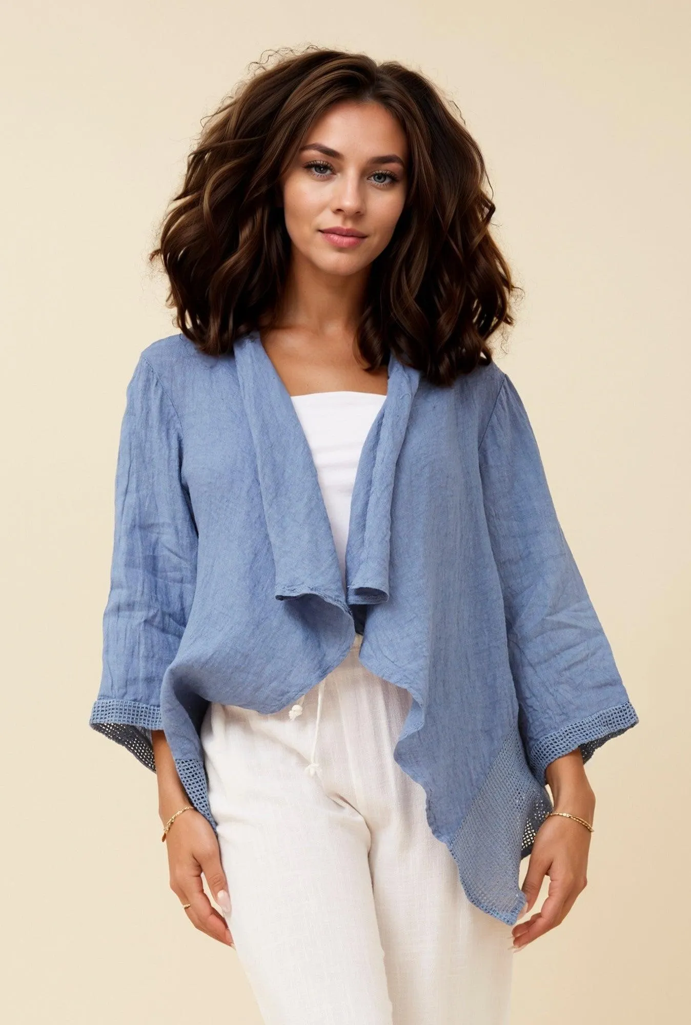 MAJELLA LINEN CARDIGAN