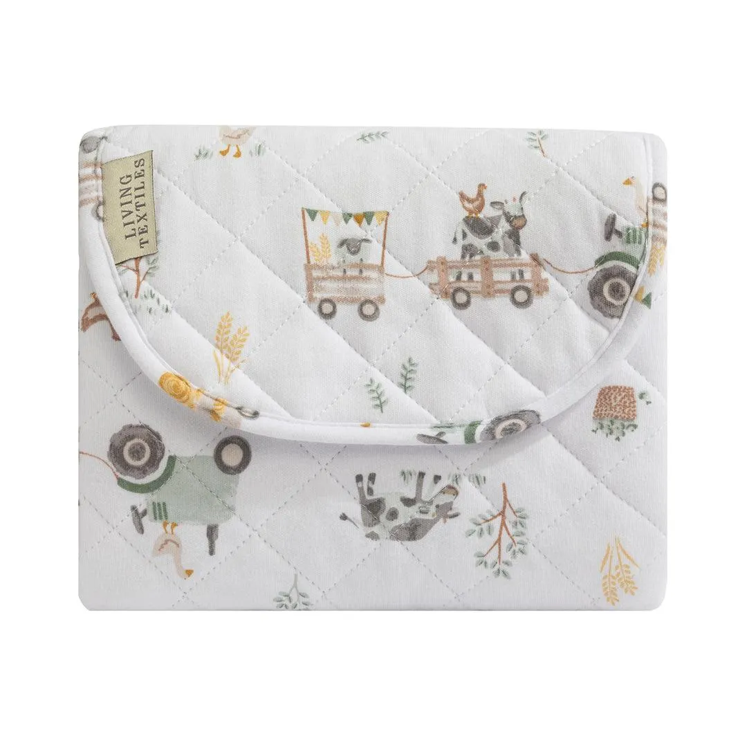 Living Textiles Tractor Ride - Foldable Waterproof Travel Change Mat
