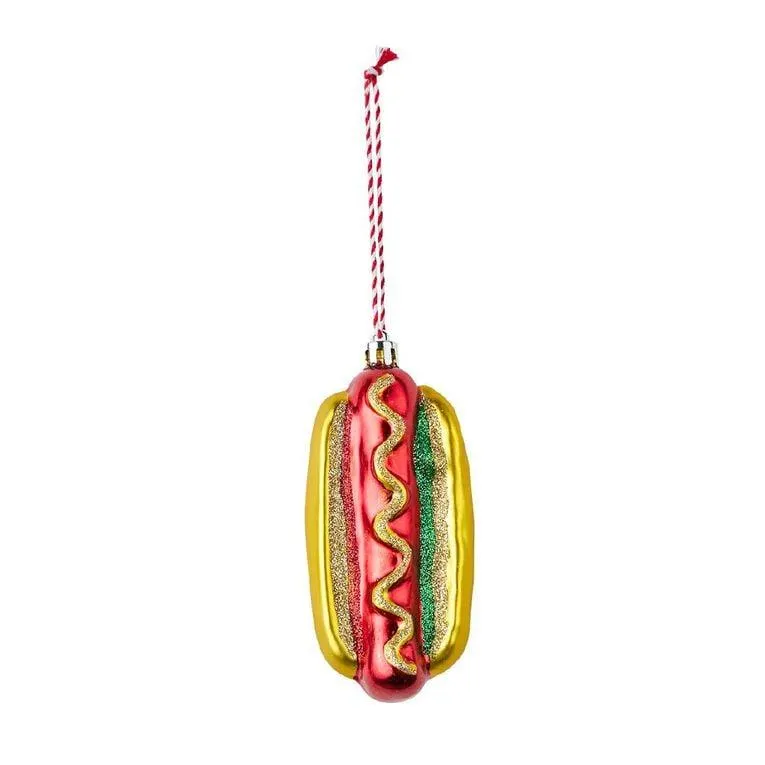 Wonderland Fun Festive Fries/Hot Dog Christmas Tree Decoration Assorted