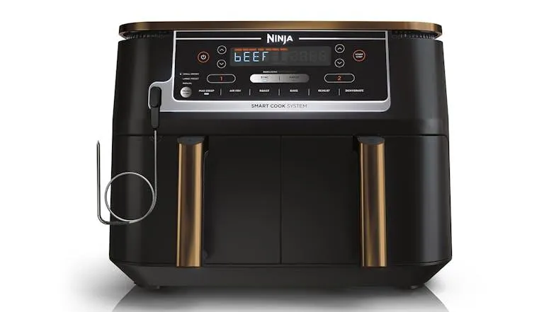 Ninja Foodi Max XXXL Smart Dual Zone 9.5L Air Fryer - Black/Copper (AF450)