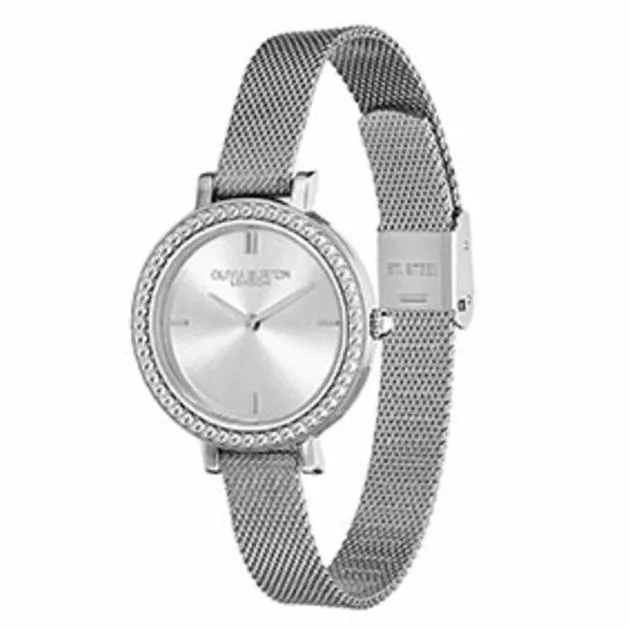 Olivia Burton Vintage Silver Bead Watch