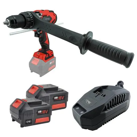 XHD Lithium Cordless Heavy Duty Hammer Drill 150Nm 18V 2x 5Ah Kit