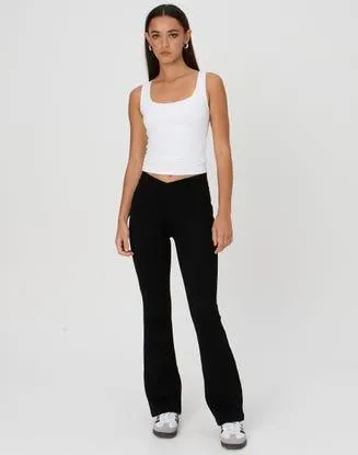 V Front Fitted Ponte Pant