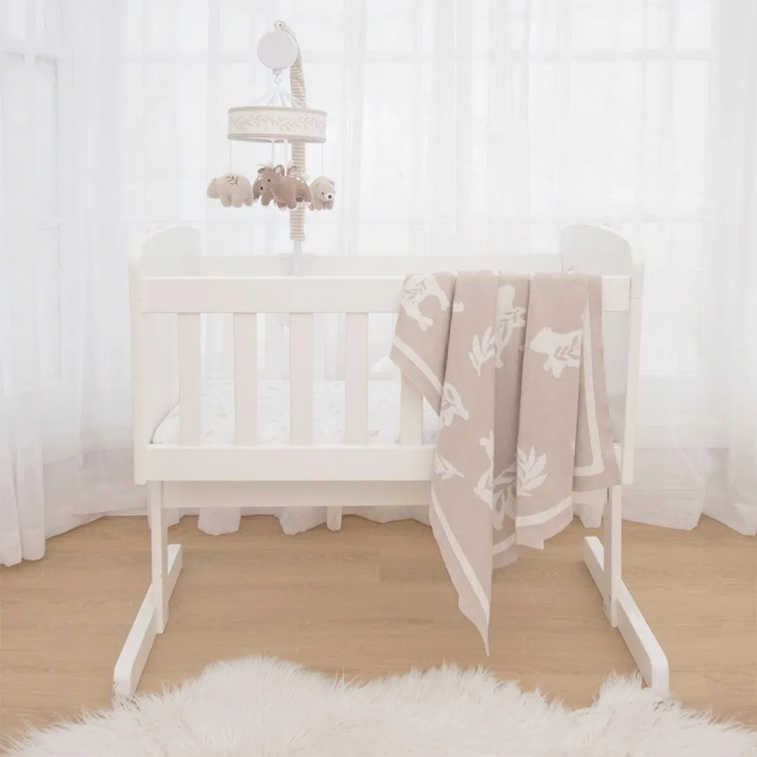 Lolli Living Bosco Bear Pram Blanket