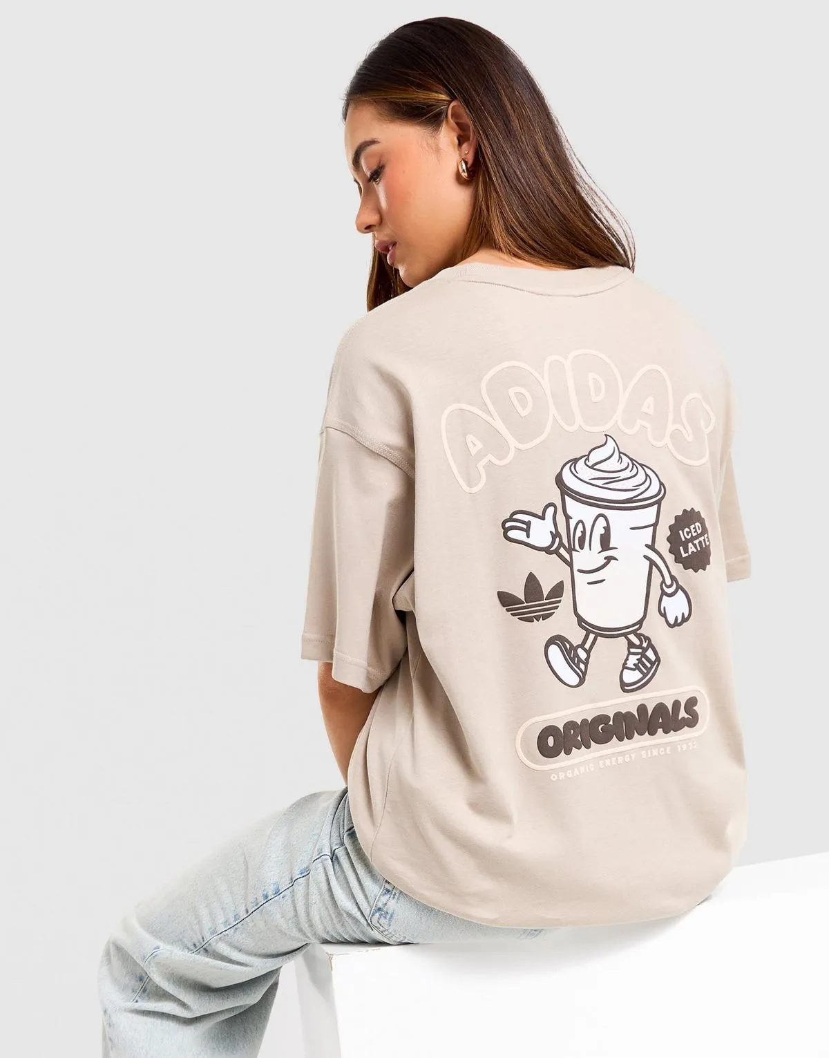 adidas Originals Latte Oversized T-Shirt