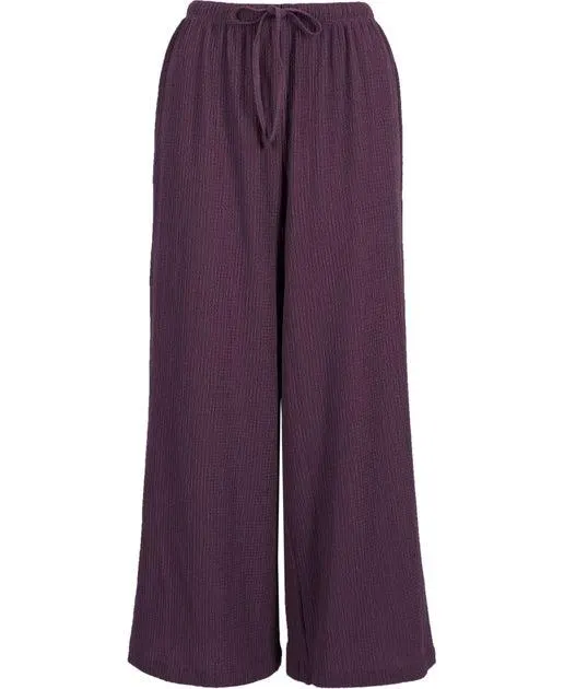 Women's Crinkle Knit Culotte